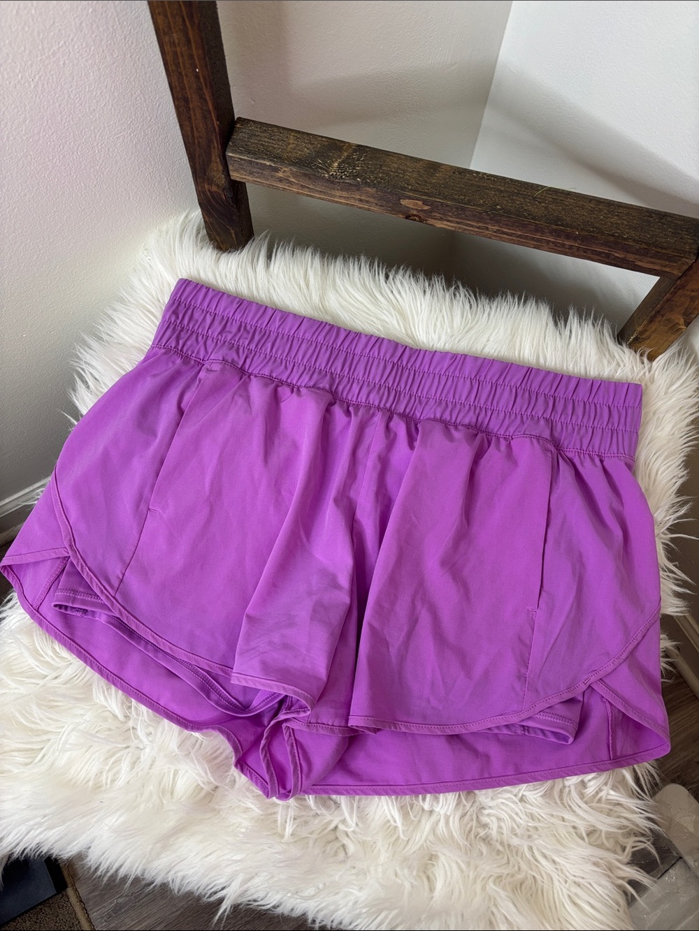 Avia Bright Purple Women's Athletic Shorts with Liner Size XL